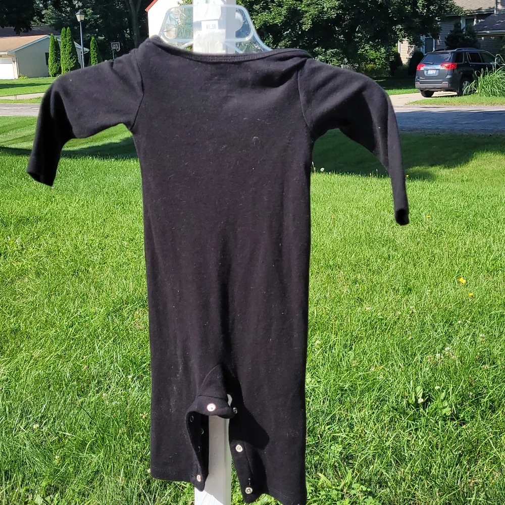 Skeleton Halloween costume onesie glows in the dark toddler 6-9 month